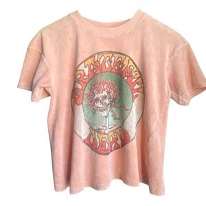 Terrycloth Crop Tee I Peach Fuzz